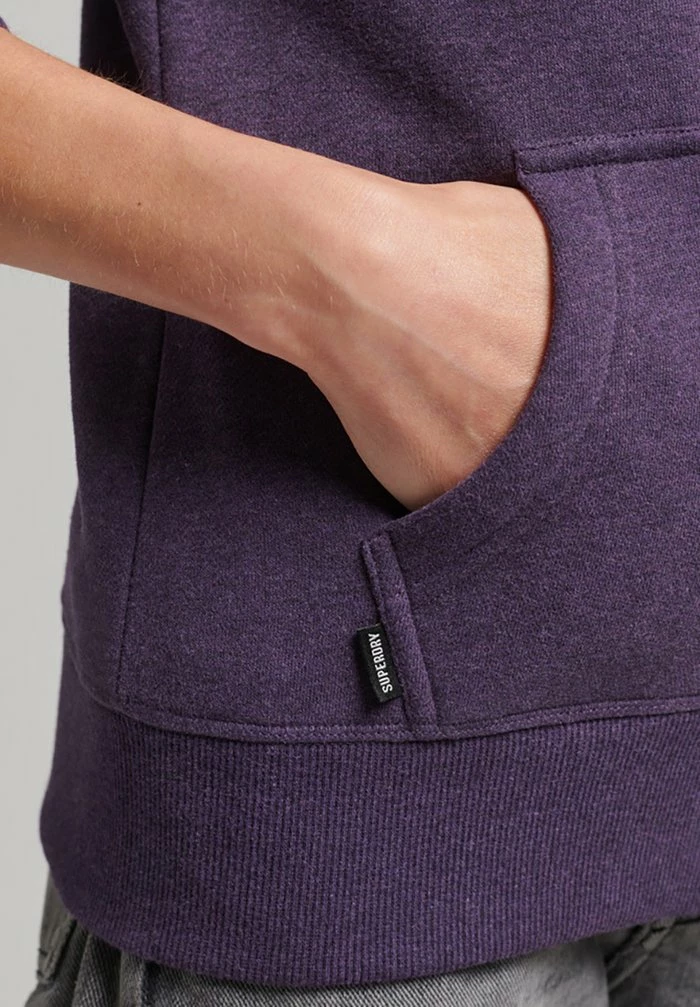 Superdry Zip-up Sweatshirt - Royal Purple Marl 3 Superdry Zip-up Sweatshirt - Royal Purple Marl - Image 3