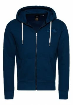 Superdry VINTAGE LOGO TONAL - Zip-up Sweatshirt - Blue Bottle -Superdry Shop b21608f92aae494595e30289bfbc7ebc