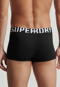 Superdry 2 PACK - Pants - Black Black Optic