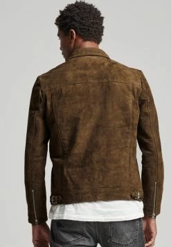 SUPERDRY INDIE COACH SUEDE JACKET - Leather Jacket - Tobacco 8 SUPERDRY INDIE COACH SUEDE JACKET - Leather Jacket - Tobacco -Superdry Shop b233ad37ba254623a68654a6428a1312