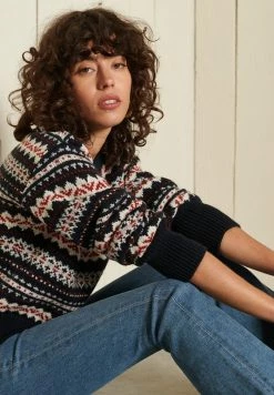 Superdry Jumper - Navy Fairisle -Superdry Shop b25c749abf034735a83ed6b7585f0f98