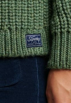 Superdry SLOUCHY STITCH ROLL NECK - Jumper - Dark Sage Marl -Superdry Shop b27284f8bbc64c0c824e1ebdba7b1834