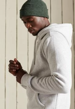 Superdry VINTAGE LOGO EMBROIDERED - Hoodie - Glacier Grey Marl -Superdry Shop b2c13f90c13346fdb365c3f42d40142f