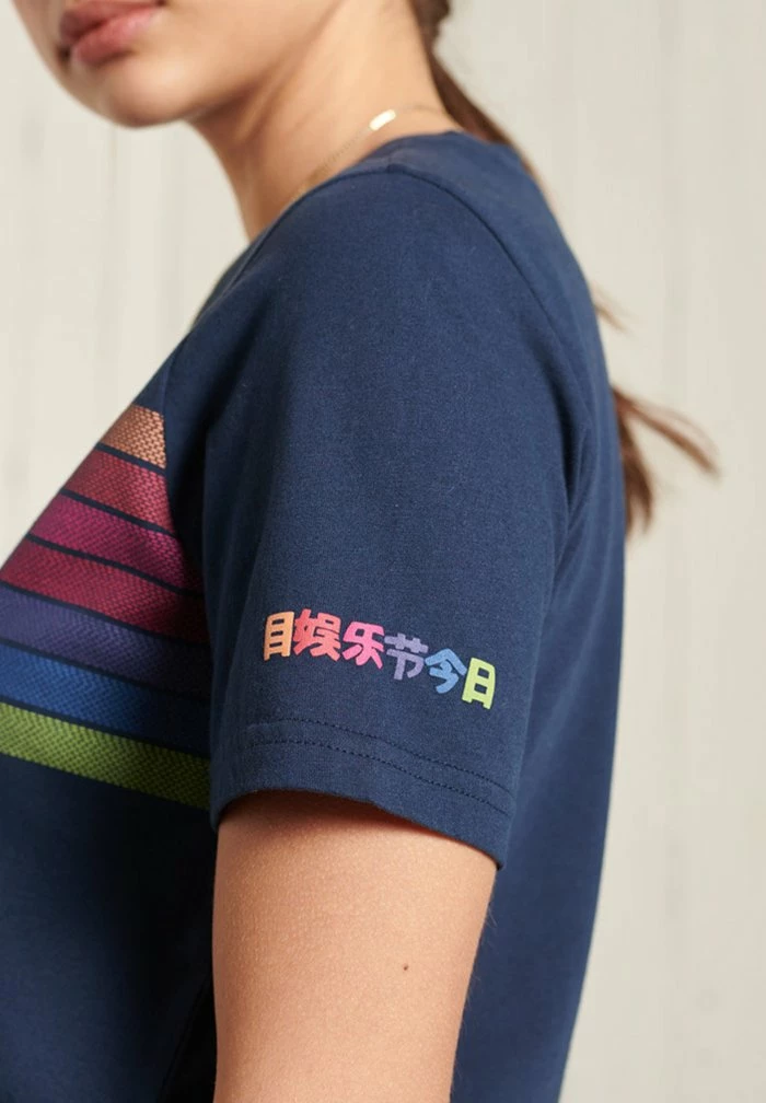 Superdry Print T-shirt - Nautical Navy 3 Superdry Print T-shirt - Nautical Navy - Image 3