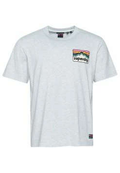 Superdry VINTAGE TERRAIN - Print T-shirt - Glacier Grey Marl 9 Superdry VINTAGE TERRAIN - Print T-shirt - Glacier Grey Marl -Superdry Shop b2fbca16c75048d1aec878b976fee9a3