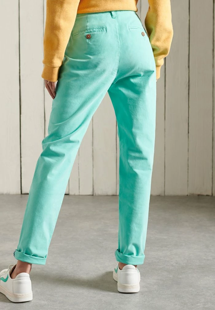 Superdry Chinos - Fluro Turquoise 2 Superdry Chinos - Fluro Turquoise - Image 2