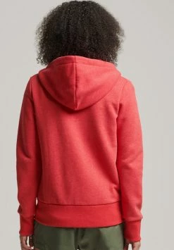 Superdry Zip-up Sweatshirt - Papaya Redmarl