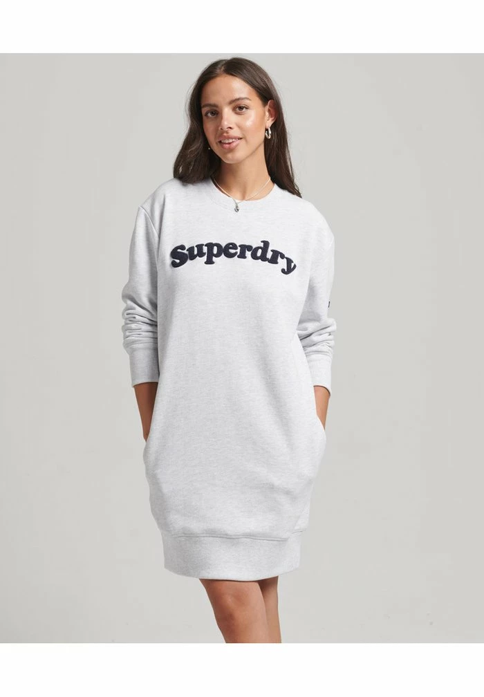 Superdry COOPER - Day Dress - Ice Marl 1 Superdry COOPER - Day Dress - Ice Marl