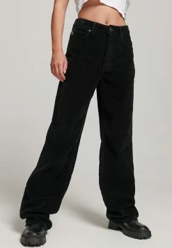 Superdry VINTAGE - Trousers - Black