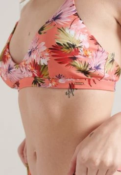 Superdry Bikini Top - Brush Palm Persimmon -Superdry Shop b38a584070e7481cad987bdc5b4689ea