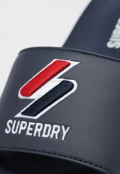 Superdry Pool Slides - Eclipse Navy -Superdry Shop b3a07a762ba74cb994a71b8409e178d3