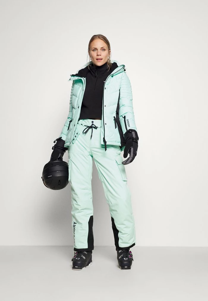Superdry SNOW LUXE PUFFER - Ski Jacket - Light Blue 2 Superdry SNOW LUXE PUFFER - Ski Jacket - Light Blue - Image 2