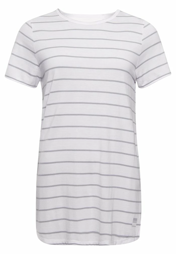 Superdry Basic T-shirt - Grey Stripe 4 Superdry Basic T-shirt - Grey Stripe - Image 4