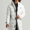 Superdry LOGO LONGLINE - Winter Coat - Optic