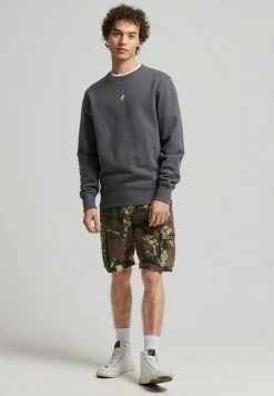 Superdry CODE LINEAR LOOSE - Sweatshirt - Charcoal