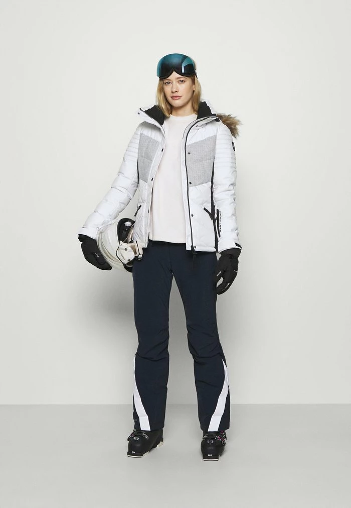 Superdry SNOW LUXE PUFFER - Ski Jacket - White 2 Superdry SNOW LUXE PUFFER - Ski Jacket - White - Image 2