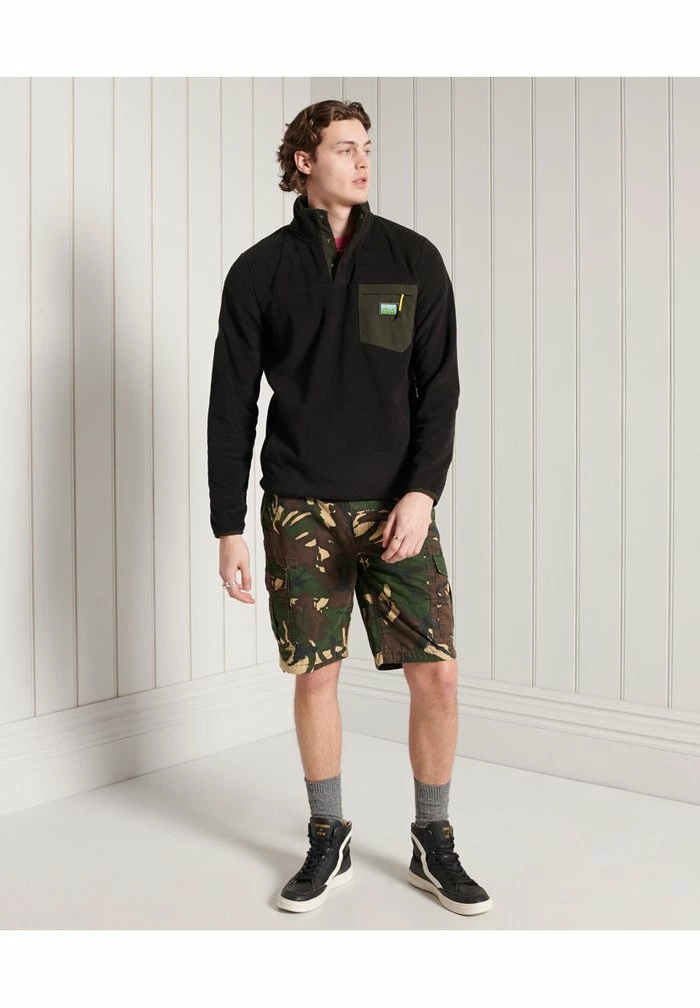 Superdry B TRAIL - Fleece Jumper - Black 1 Superdry B TRAIL - Fleece Jumper - Black