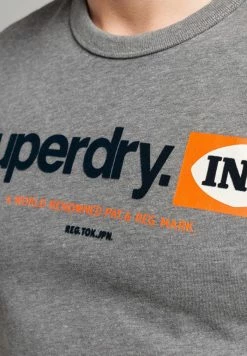 Superdry VINTAGE CROSSING LINES RINGER - Print T-shirt - Rich Charcoal Marl 6 Superdry VINTAGE CROSSING LINES RINGER - Print T-shirt - Rich Charcoal Marl -Superdry Shop b4780f3115554eb29721d2e512660a32