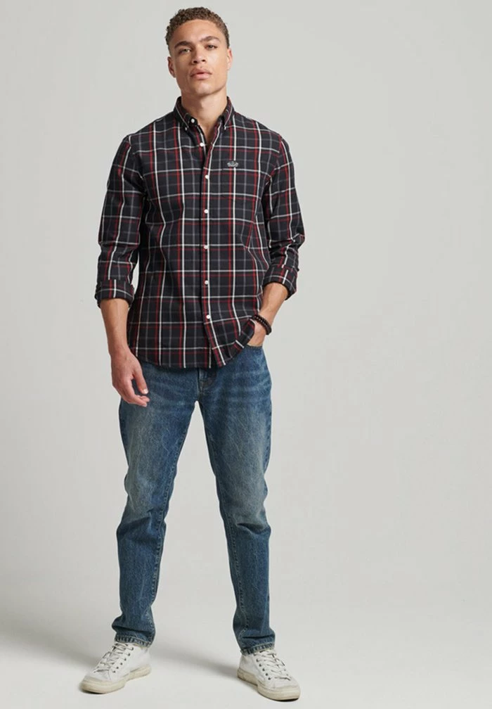 Superdry CHECK MERCHANT - Shirt - Dartmouth Check Black 2 Superdry CHECK MERCHANT - Shirt - Dartmouth Check Black - Image 2