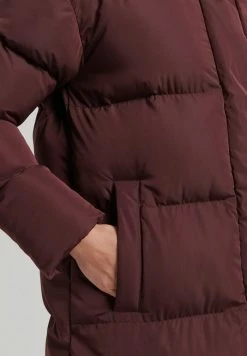 Superdry LONGLINE - Winter Coat - Rich Deep Burgundy -Superdry Shop b4a3ab844b5246e1ac7949c08d293de5