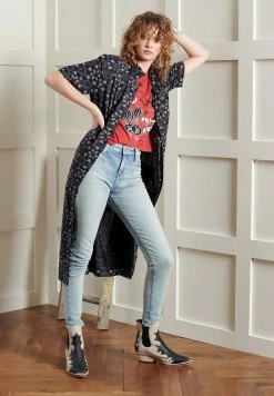 Superdry LIMITED EDITION - Shirt Dress - Black Print