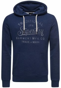 Superdry SCRIPT STYLE MOUNTAIN - Hoodie - Navy Marl/dark Grey -Superdry Shop b4ec1d7142ec4d84a2a0e57960f7c9b8