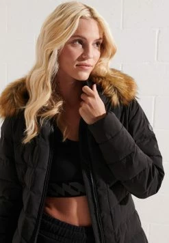 Superdry Winter Coat - Black -Superdry Shop b5148ae6906f46d5bee5ce86e98ad3be