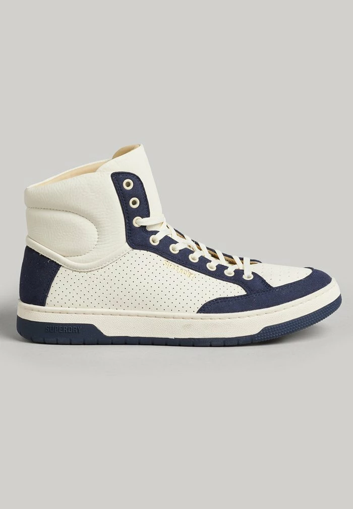 Superdry High-top Trainers - Off White Navy 4 Superdry High-top Trainers - Off White Navy - Image 4