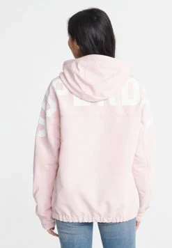 SUPERDRY COLOUR BLOCK OVERHEAD JACKET - Windbreaker - Rose Pink -Superdry Shop b5866ab000c046b8bc8def5182987dfa