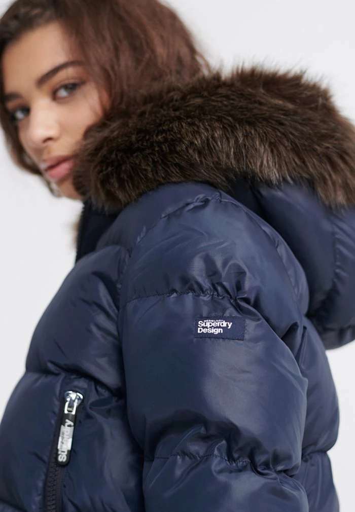 Superdry Winter Jacket - Navy 4 Superdry Winter Jacket - Navy - Image 4