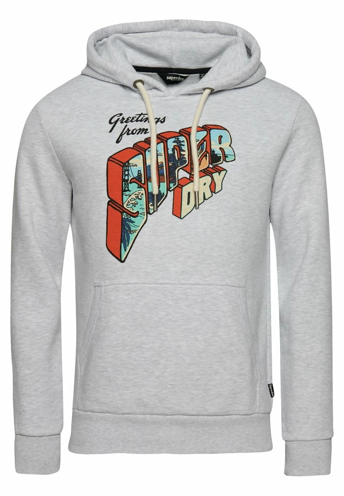 Superdry Hoodie - Glacier Grey Marl 4 Superdry Hoodie - Glacier Grey Marl - Image 4