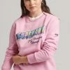 Superdry VINTAGE TRAVEL - Sweatshirt - Pink Lilac