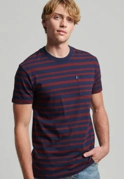 Superdry ESSENTIAL - Print T-shirt - Rich Navy Port