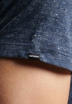 Superdry VINTAGE LOGO MICRO - Basic T-shirt - Creek Navy Heather -Superdry Shop b6be95d5d3454673bbbf4894ceed3c29