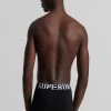 Superdry 2 PACK - Pants - Black/white