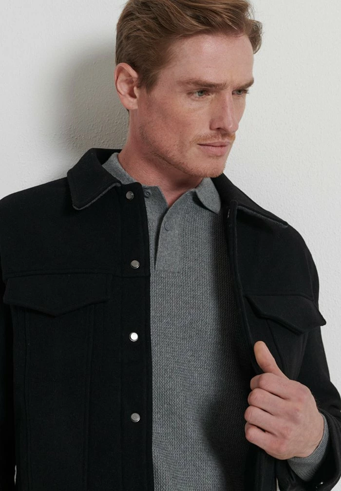 Superdry STUDIOS - Polo Shirt - Mid Grey Marl 3 Superdry STUDIOS - Polo Shirt - Mid Grey Marl - Image 3