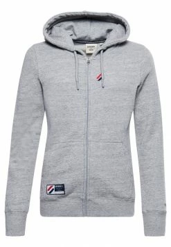 Superdry Zip-up Sweatshirt - Grey Slub Grindle -Superdry Shop b6f3904047d54f938dd2865a4332c035