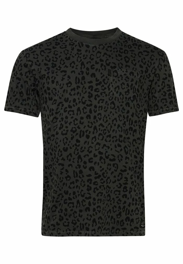 Superdry VINTAGE POCKET - Print T-shirt - Washed Black 3 Superdry VINTAGE POCKET - Print T-shirt - Washed Black - Image 3