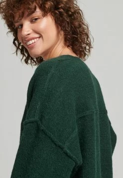 Superdry OVERSIZED V NECK - Jumper - Pine -Superdry Shop b737a0bb1f0945e9bba7258e51cd8544
