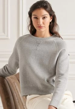 Superdry ESSENTIAL CREW - Jumper - Mid Marl -Superdry Shop b760a10639c144edbf6598f48f7f8b7e
