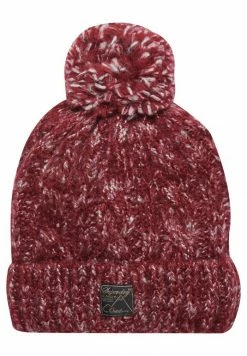 Superdry Beanie - Burgundy Tweed