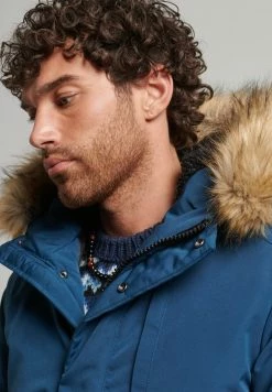 Superdry EVEREST - Winter Jacket - Ocean Blue -Superdry Shop b79b741dc784406e9ab0425d8d93ec1b