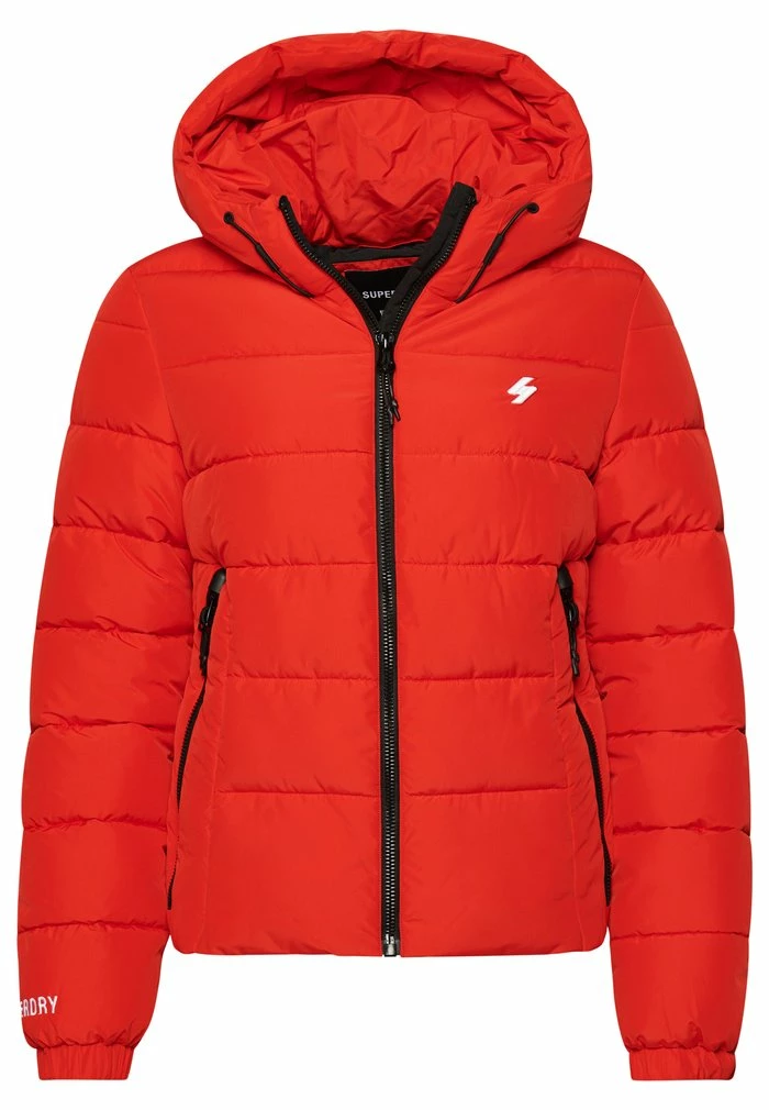 Superdry HOODED SPIRIT SPORTS PUFFER - Winter Jacket - Bright Red 6 Superdry HOODED SPIRIT SPORTS PUFFER - Winter Jacket - Bright Red - Image 6