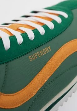 Superdry VEGAN RETRO TRACK RUNNER - Trainers - Retro Green -Superdry Shop b7f6e2e322ec4d15ad3e73ce3065bcfe