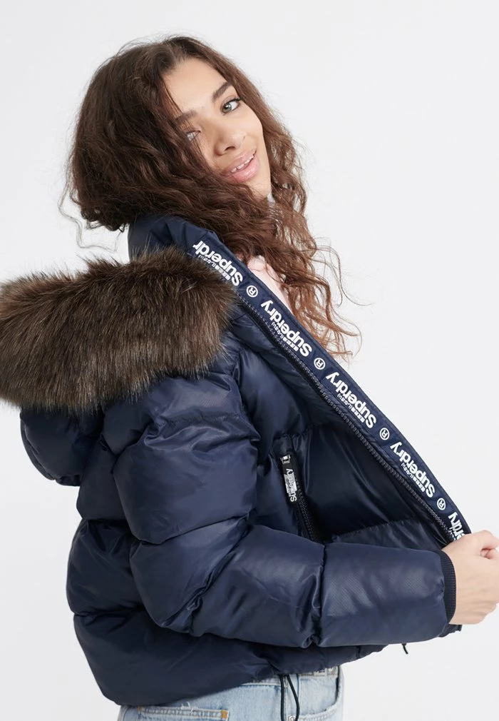 Superdry Winter Jacket - Navy 5 Superdry Winter Jacket - Navy - Image 5