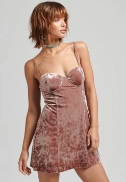 Superdry CUPPED - Cocktail Dress / Party Dress - Crush Pink
