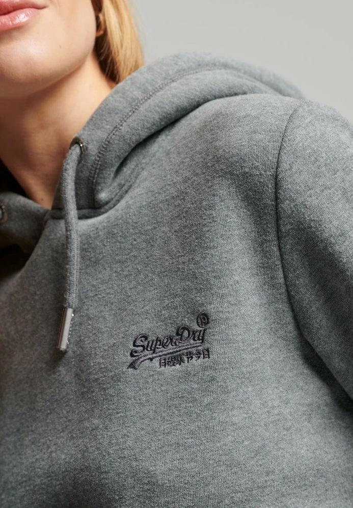 Superdry VINTAGE - Hoodie - Rich Charcoal Marl 2 Superdry VINTAGE - Hoodie - Rich Charcoal Marl - Image 2