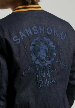 Superdry VINTAGE INDIGO VARSITY - Bomber Jacket - Blue -Superdry Shop b86319388a2145d58c7a328a70ec602d