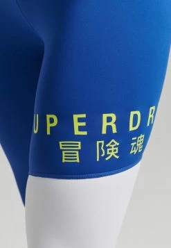 Superdry TRAINING GRAPHIC - Leggings - Trousers - Mazarine Blue -Superdry Shop b86e647007394635ac48823ce7415076