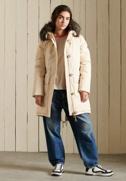 Superdry ROOKIE - Down Coat - Oatmeal